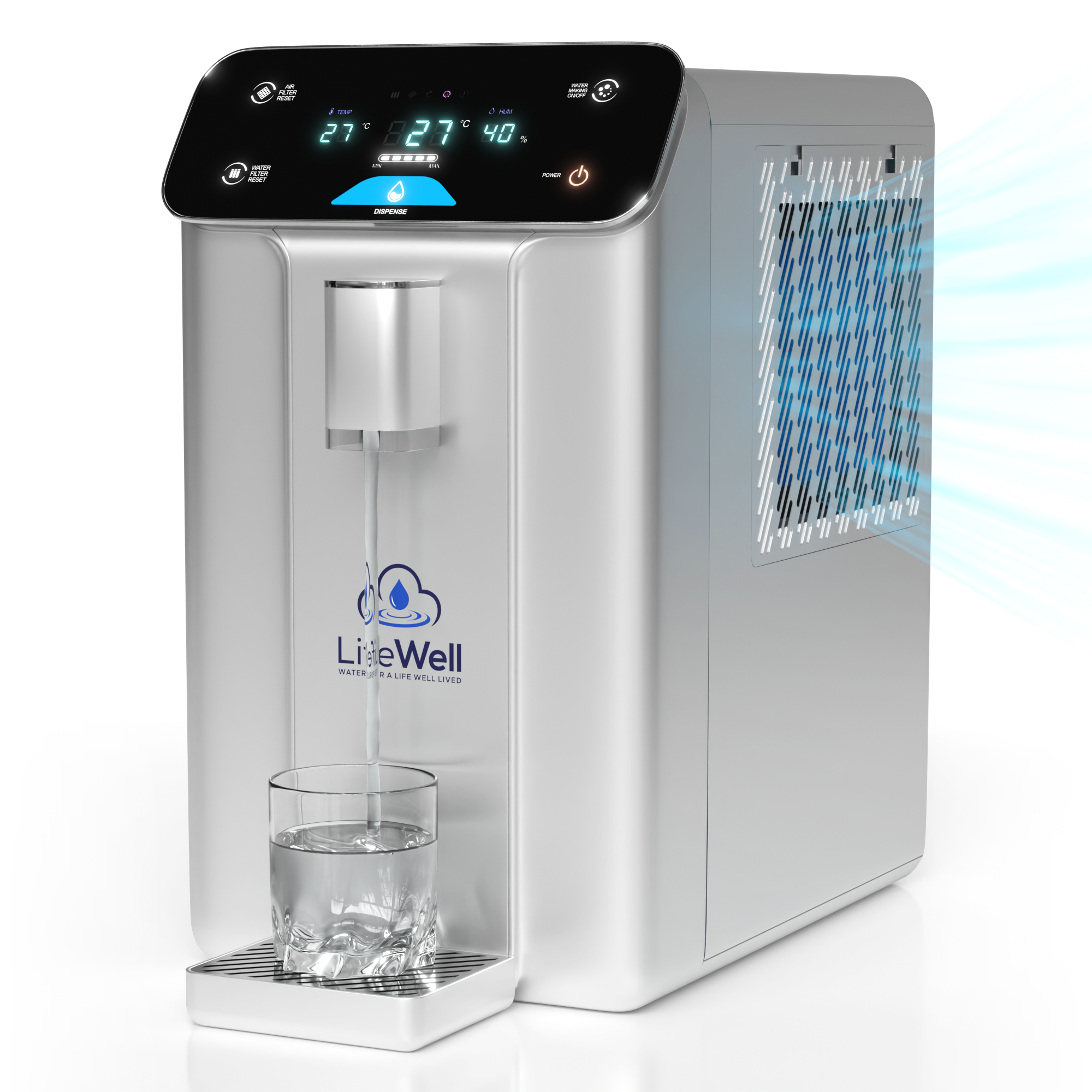 LifeWell S20 Atmospheric Water Generator on a countertop