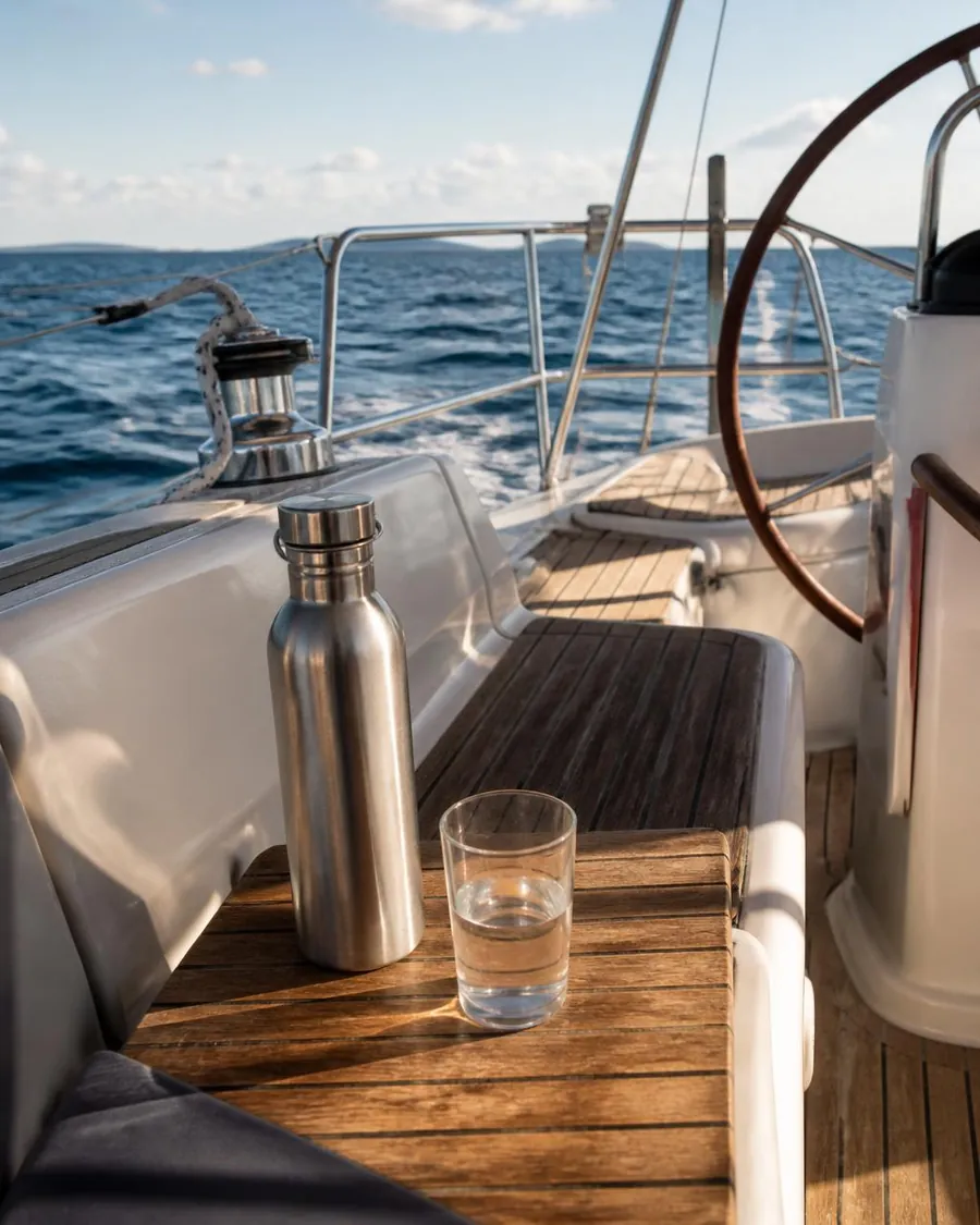 On the water